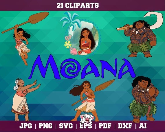 Moana svg Moana Clipart Moana Vector Disney Princess