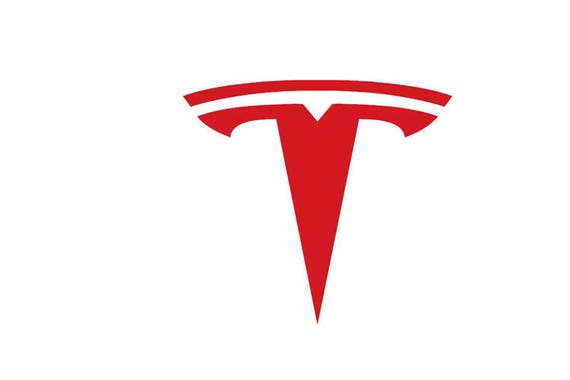 Tesla T Logo Wall Art Window Decal Large Sizes