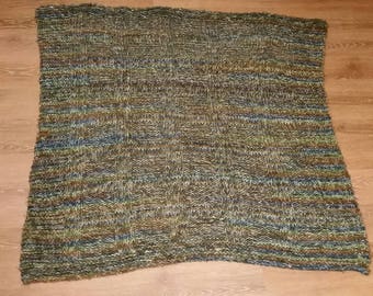 Rustic Knit Throw Blanket