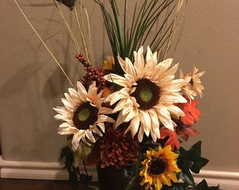 Fall Floral Arrangement Home Decor
