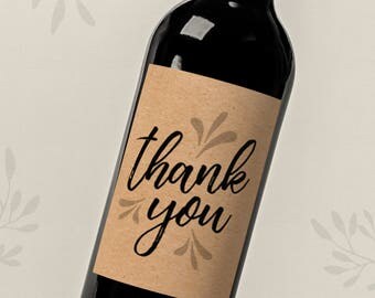 Thank you wine | Etsy