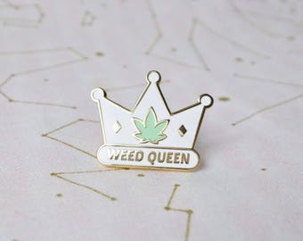 Weed Queen Hard Enamel Pin - Broad City Lapel Pin