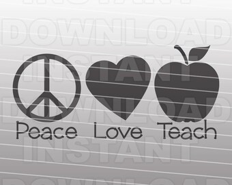 Download Love teaching decal | Etsy