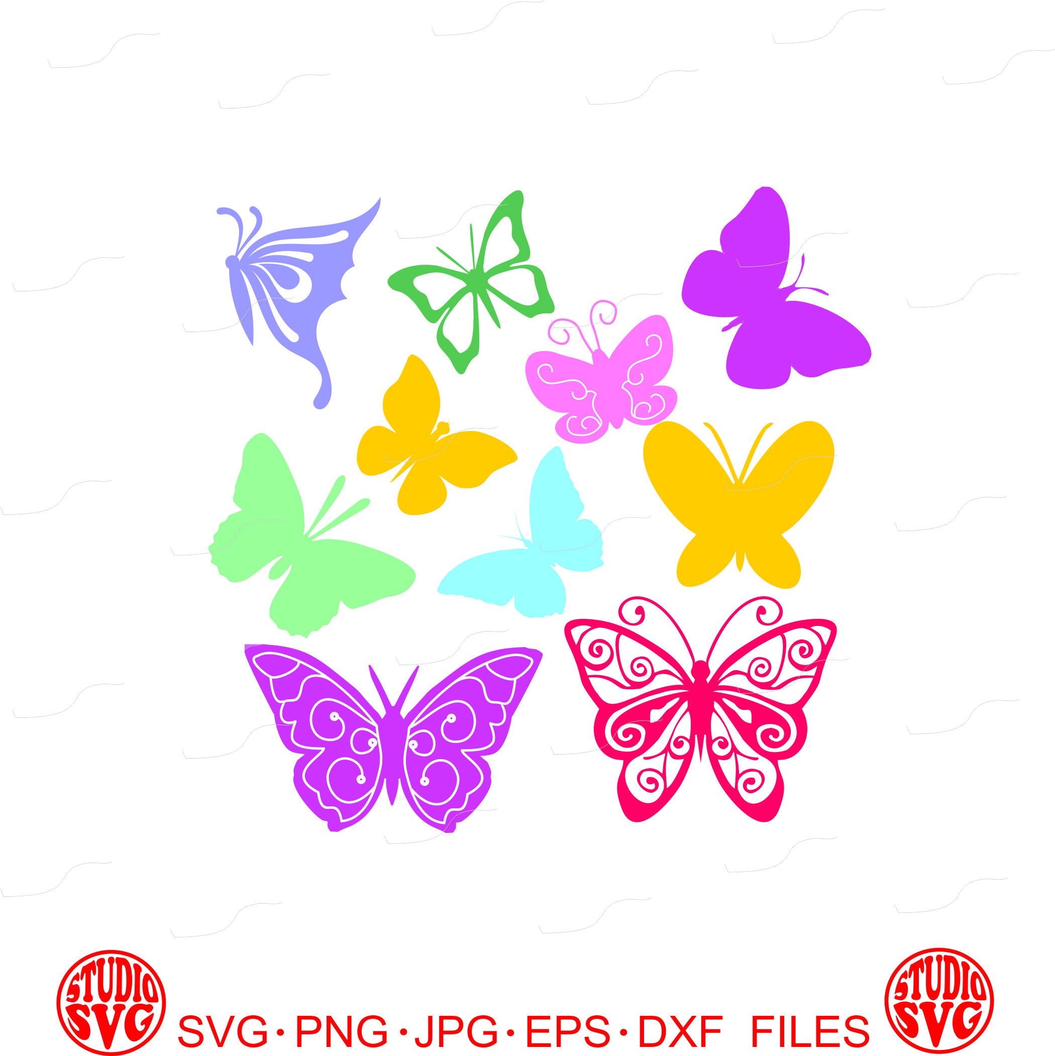 Download Digital Cut File Butterfly Bundle Vinyl Cutting File SVG