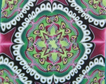 Square Kaleidoscope Polymer Clay Cane -'Summer Morning' series (45A)