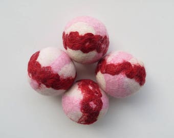 Dryer Balls, Wool Dryer Balls, Tunis and Merino Wool Blend Set of Four