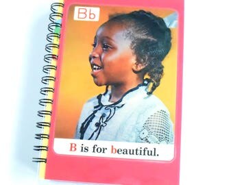 B is for Beautiful 1970s ABC Flash Card Notebook