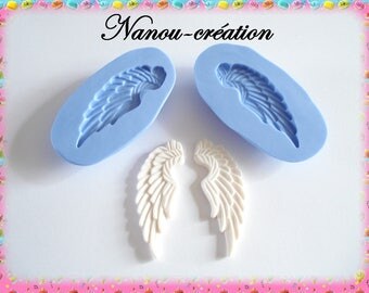 Set of 2 Angel Wings silicone molds