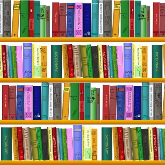 Bookshelf Fabric Book Shelf By Stofftoy Library Books