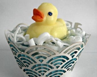 Sale 25% Off. Rubber Duck Cupcake Soap