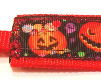 Halloween Jack O Lantern Mini Pocket Keychain
