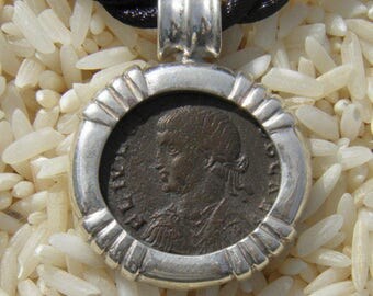 Authentic Ancient Roman Coin Of Emperor Crispus Pendant