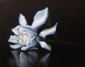 Gardenia - original daily painting by Kellie Marian Hill