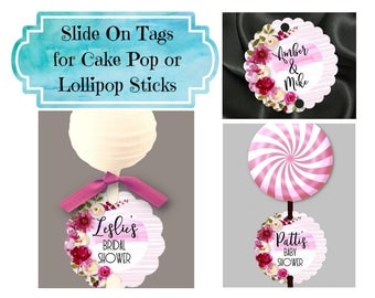 Cake pop labels | Etsy