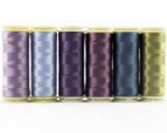 Wonderfil Invisafil 100 wt Polyester Thread Set B010 - Six 400m Spools