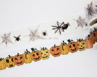 Halloween Washi Tape - Scrapbooking - Gift Wrapping - Packaging Supplies - 1 Roll - 10 mt - Ready to Ship
