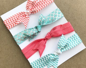Elastic Hair Ties "Summer Sherbet" Hair tie bracelets - Hair accessories