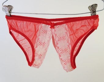 Vintage Crotchless Panties Etsy