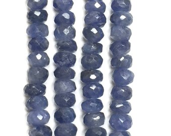 Sapphire Faceted Rondelles 2 Strand Necklace