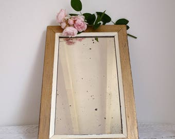 French Vintage Mirror - Shabby chic and romantic mirror - Romantic Mirror - Shabby Mirror - distressed Mirror