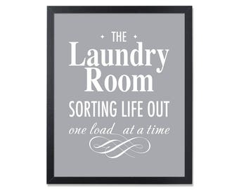 Laundry Sorting out Life one load at a time Vinyl Wall