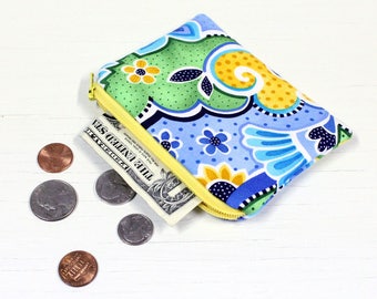 Coin Pouch - Gift Card Holder - Business Card Holder - Fabric Mini-Wallet - READY to SHIP