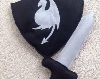 KNIGHT SHIELD and SWORD Set/pretend/ party supplies
