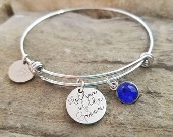 Mother of the Groom Bracelet - Mother of the Groom Gift -Mother Wedding Gift - Mom Wedding Gift - Mom Wedding Bracelet - Mother of the Bride