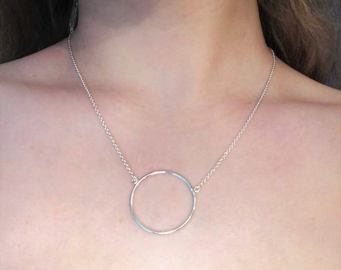 Dainty necklace, necklace for women, circle of life, Silver Necklace, minimalist necklace, minimalist jewelry, infinity necklace
