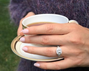 1 carat Diamond Engagement Ring. Offering flexible layaway.