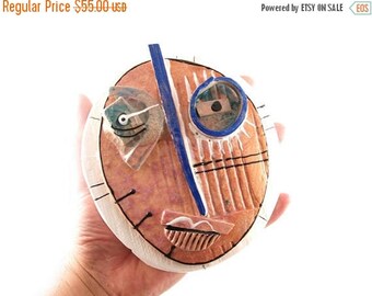 Wall Mask Abstract ceramic Wall Art 3D wall art Ceramic