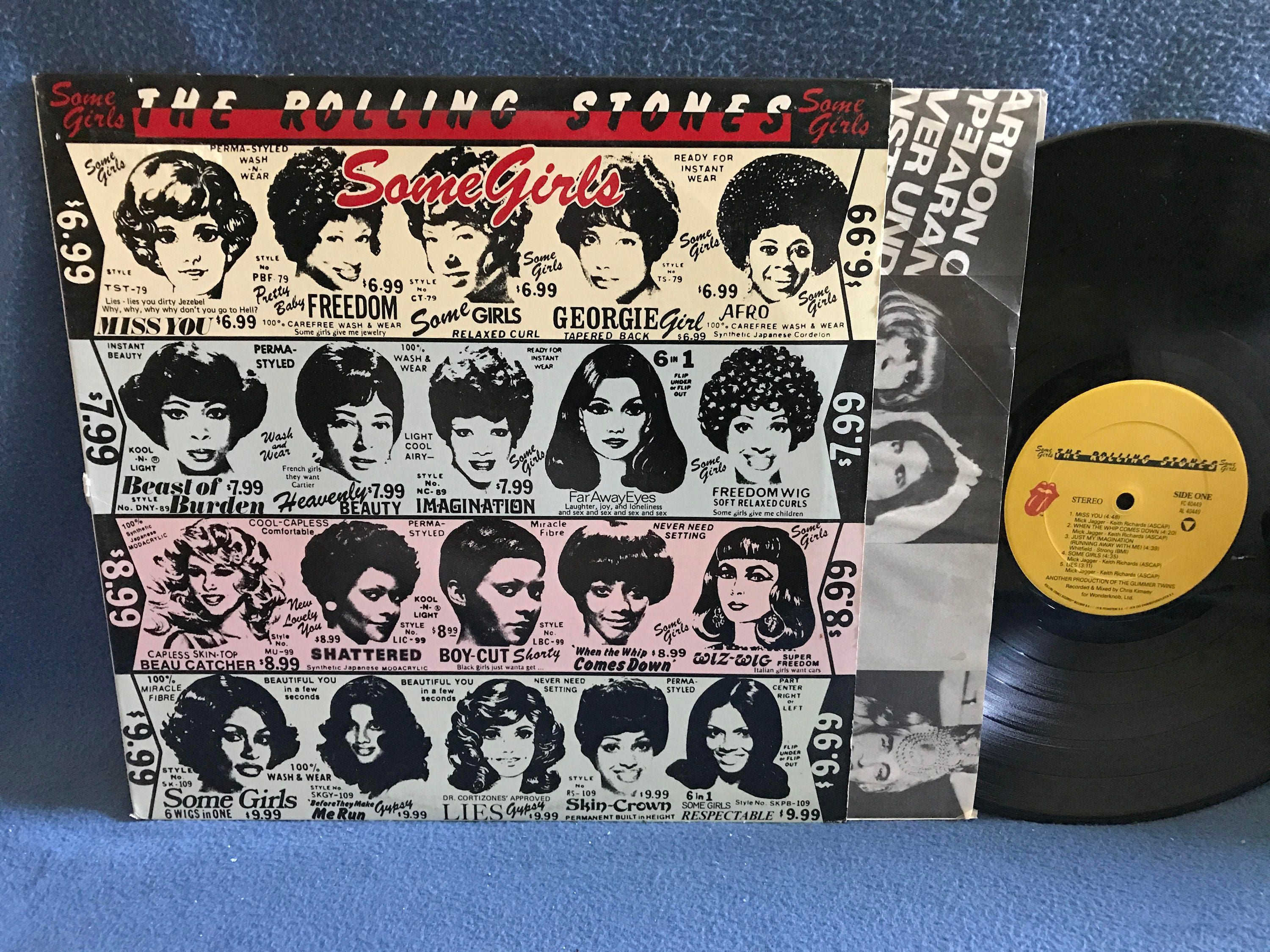 Rare Rolling Stones Some Girls Vinyl Lp