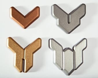 Overwatch Competitive Ranked Badge Magnets and Pins