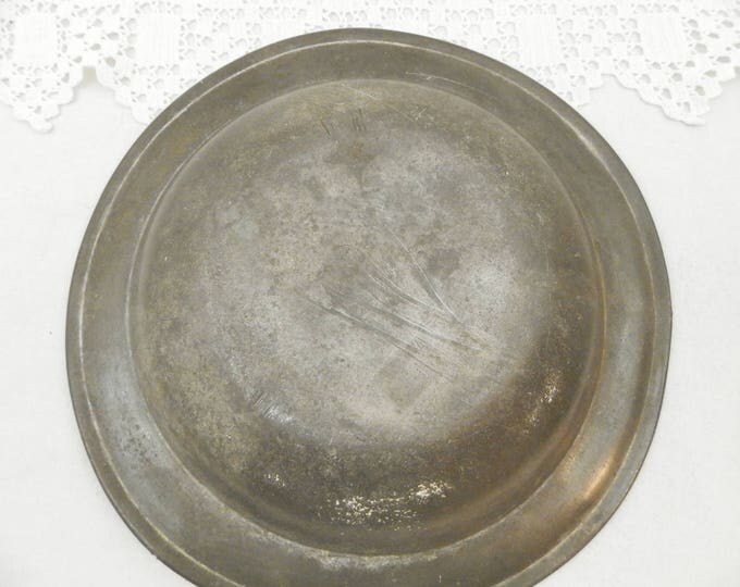 2 Antique French Pewter Dish / Platter / Plate Circa 18th Century, Pair of Metal Soup Bowls from France, Brocante Kitchen Retro Decor, Prop 2 Antique French Pewter Dish / Platter / Plate Circa 18th Century, Pair of Metal Soup Bowls from France, Brocante Kitchen Retro Decor, Prop