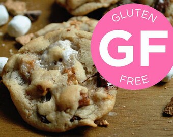 GLUTEN FREE Gimme S'more Cookies // Vegan // Smores Cookies