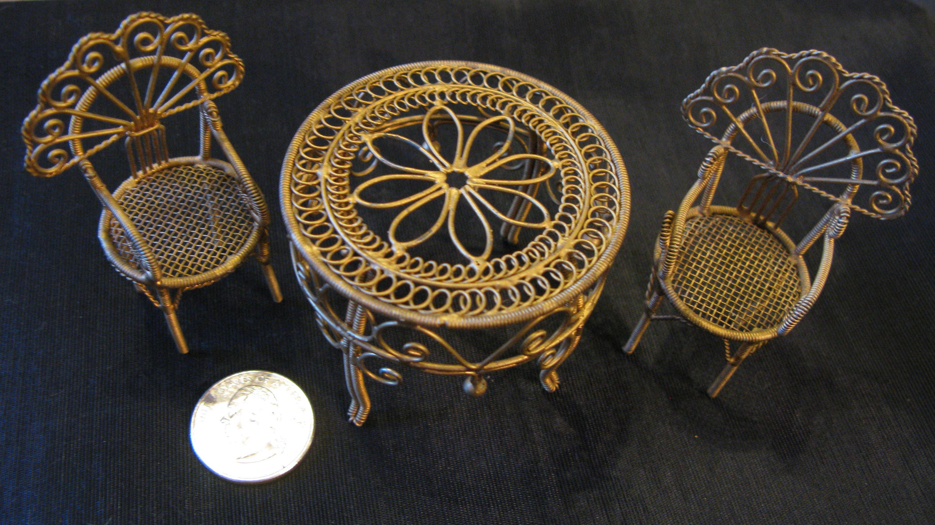 Dollhouse miniatures doll house furniture metal