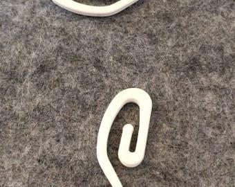 30 hooks CLASPS for RUFLETTE has Curtain accessories Curtains/blinds nylon