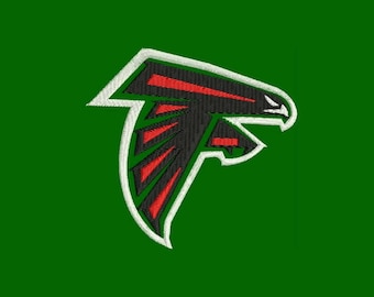 Atlanta Falcons Logo Embroidery Design - Instant Download Filled Stitches Design 344C