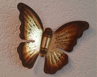 Vintage Brutalist Brass Butterfly / Wall hanging / Jere Era Decor / Large