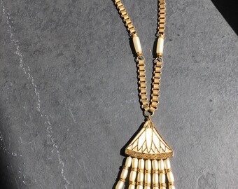 Vintage Hattie Carnegie Lotus Necklace