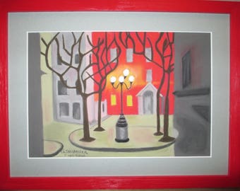 The village according Toffoli table made with pastel square