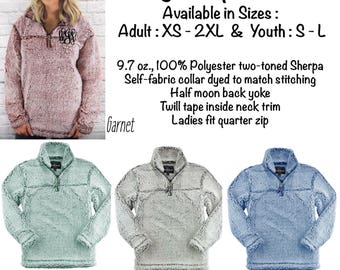 Monogrammed Sherpa Pullover