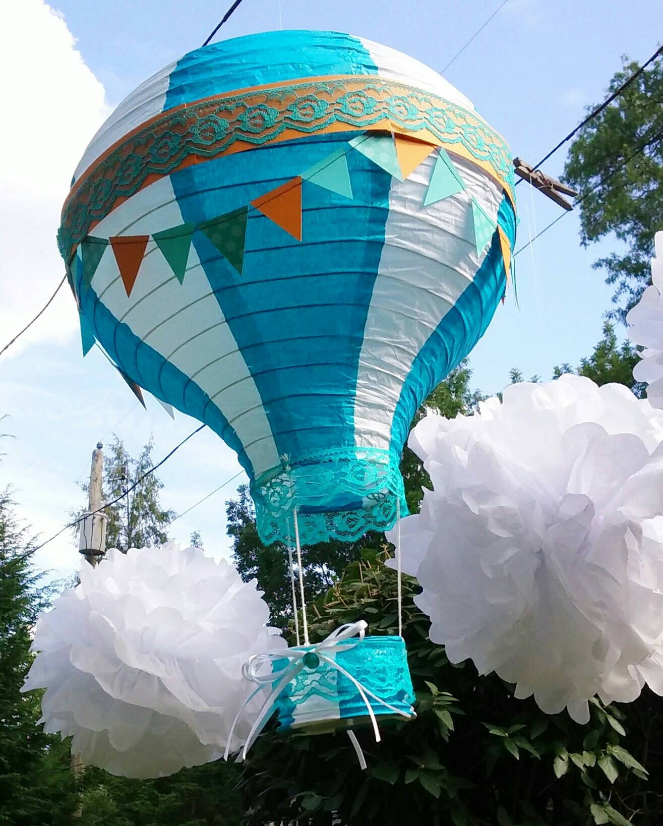 how to make a mini hot air balloon lantern