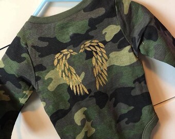Gold Angel Wing Onesie
