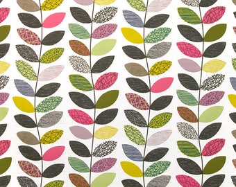 Kinnamark POP - Swedish Cotton fabric - Scandinavian design - Curtain/Upholstery - Retro Vtg 50' 60' design- 59 inches (150 cm) wide
