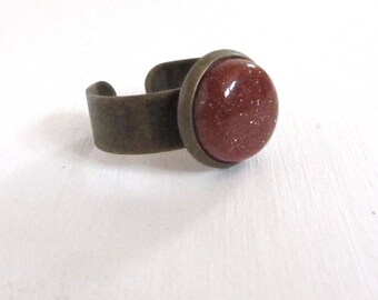 Goldfluss vintage Ring bronze verstellbar adjustable