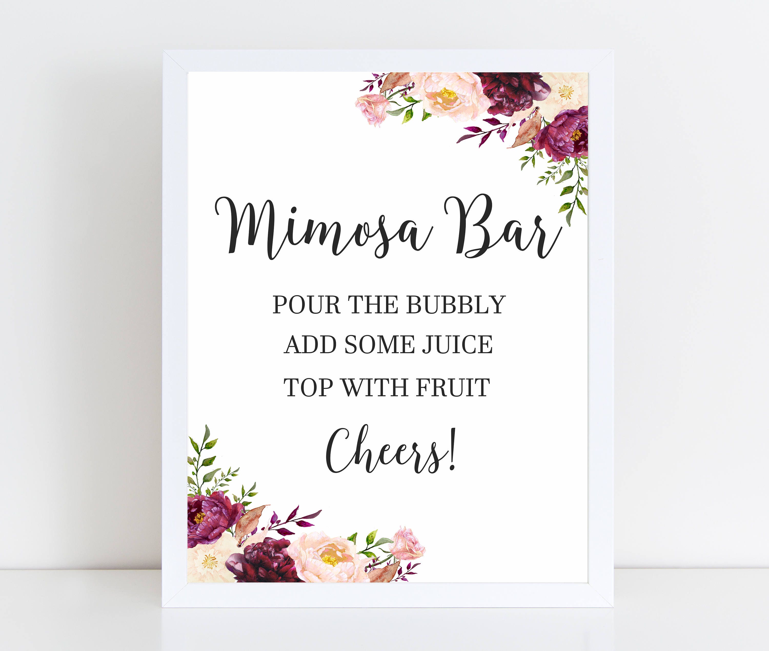 This is a picture of Trust Mimosa Bar Sign Printable This is a picture of Trust Mimosa Bar Sign Printable