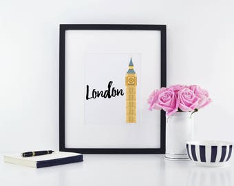 London. London Bridge. Wall Print.