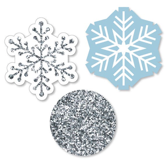 Winter Wonderland Shaped Paper Cut Outs Snowflake Holiday Winter Wonderland Shaped Paper Cut Outs Snowflake Holiday