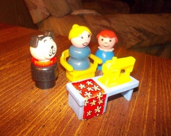 vintage fisher price little people sewing machine